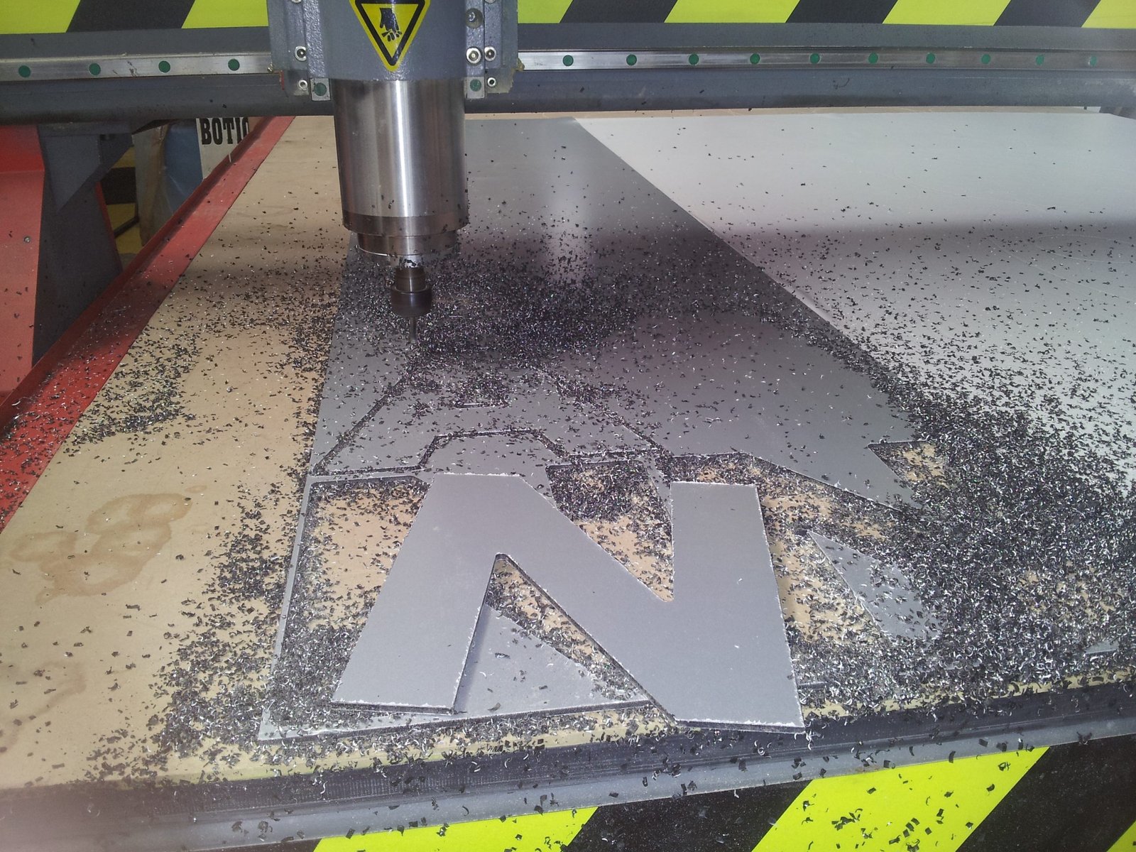 Custom routed sign component