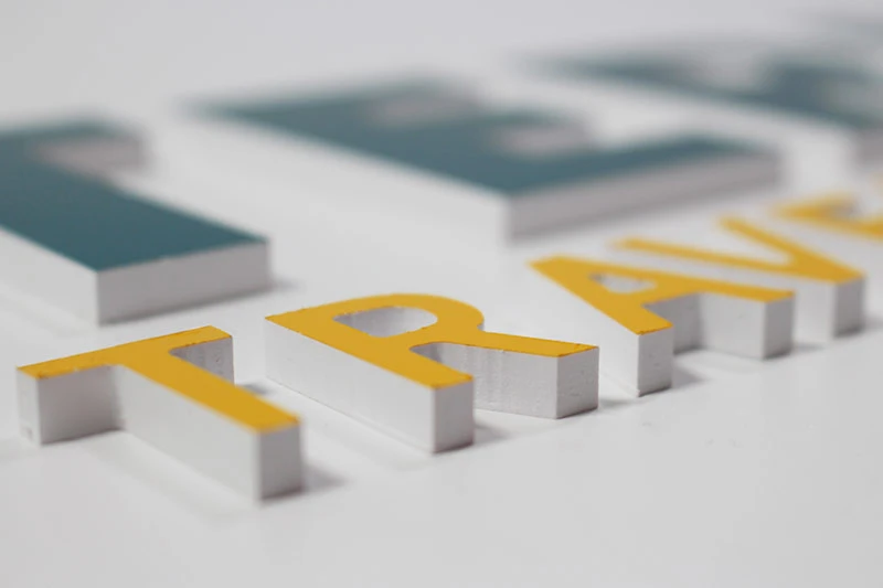 Painted fabricated sign component
