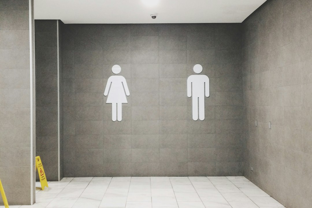Representative restroom and facility signage.